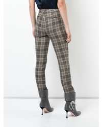 Adam Lippes Plaid Fitted Trousers