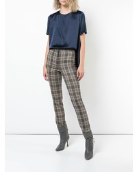 Adam Lippes Plaid Fitted Trousers