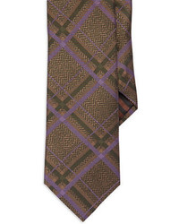 Black Brown 1826 Plaid Tie