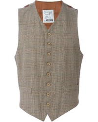 Brown Plaid Waistcoat