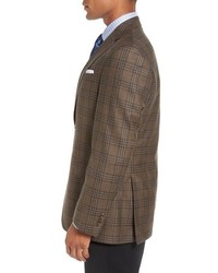 David Donahue Connor Classic Fit Plaid Wool Sport Coat