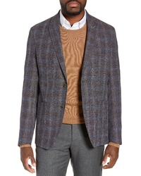 Ted Baker London Fit Plaid Wool Blend Sport Coat