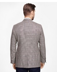 Brooks Brothers Fitzgerald Fit Saxxon Wool Plaid With Deco Sport Coat