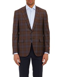 Isaia Two Button Sportcoat Brown Size 38 Regular