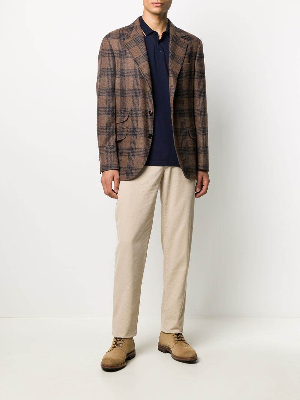 Brunello Cucinelli Single Breasted Check Blazer, $4,295 | farfetch.com ...