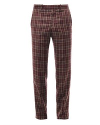 Alexander McQueen Check Wool Twill Trousers