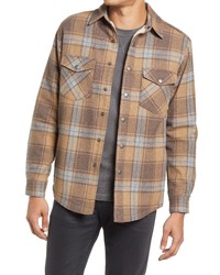 Pendleton Plaid Wool Fleece Snap Up Shirt Jacket