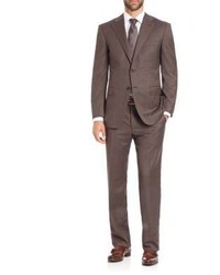 Canali Plaid Wool Suit