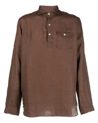 Lardini Linen Polo Shirt
