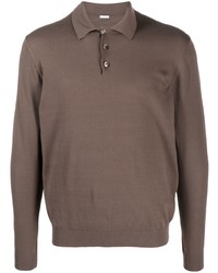 Malo Long Sleeved Cotton Polo Shirt