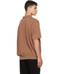 Les Tien Brown Cotton Polo