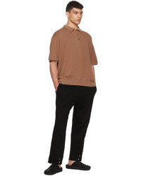 Les Tien Brown Cotton Polo