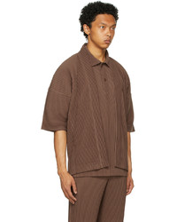 Homme Plissé Issey Miyake Brown Monthly Color May Cardigan