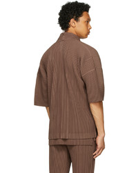 Homme Plissé Issey Miyake Brown Monthly Color May Cardigan