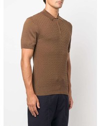 Orlebar Brown Burnham Textured Knitted Polo Shirt