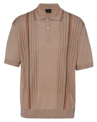 Prada Cable Knit Polo Shirt