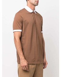 Kiton Contrasting Profiles Cotton Polo Shirt