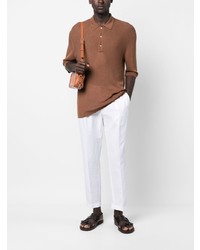 Laneus Half Sleeve Knitted Polo Shirt