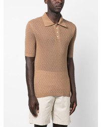 Gabriele Pasini Ribbed Knit Cotton Polo Shirt