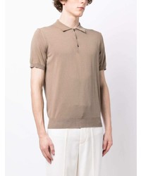 Canali Short Sleeve Cotton Polo Shirt