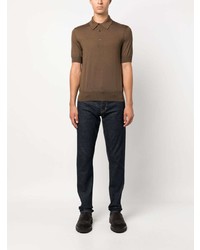 Tom Ford Short Sleeve Knitted Polo Shirt