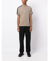 Emporio Armani Stripe Detail Cotton Polo Shirt