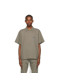 Essentials Taupe Short Sleeve Polo