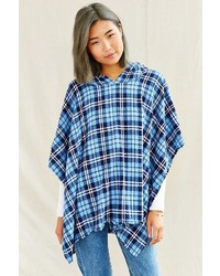 Urban Renewal Recycled Flannel Square Poncho