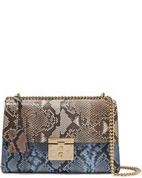Gucci Padlock Medium Python Shoulder Bag Snake Print