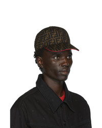 Fendi Brown And Red Forever Cap