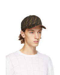 Fendi Brown And Red Forever Cap