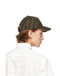 Fendi Brown And Yellow Forever Cap