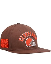PRO STANDARD Brown Cleveland Browns Stacked Snapback Hat At Nordstrom