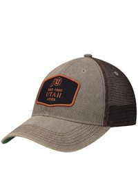 LEGACY ATHLETIC Gray Utah Utes Legacy Practice Old Favorite Trucker Snapback Hat