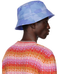 Marni Blue Quilted Brim Bucket Hat