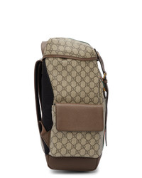 Gucci Brown Medium Gg Ophidia Backpack