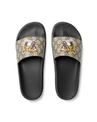 Gucci Gg Supreme Tiger Slide Sandal