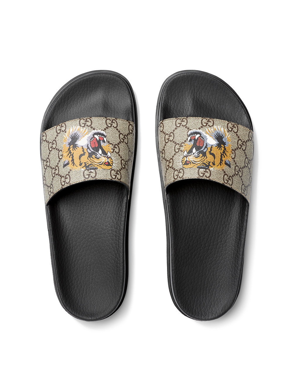 Gucci GG Supreme Tigers Slide Sandal - Farfetch