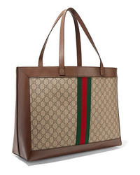Gucci Ophidia Textured Med Printed  Canvas Tote