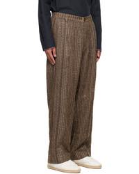 Karu Research Brown Pleated Trousers