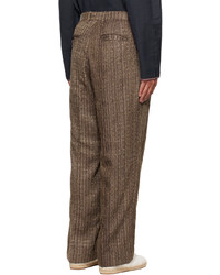 Karu Research Brown Pleated Trousers
