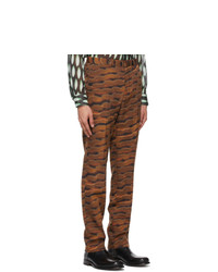 Dries Van Noten Orange Len Lye Edition Straight Trousers