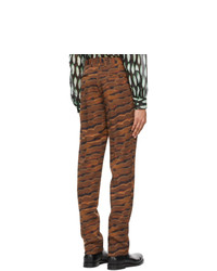 Dries Van Noten Orange Len Lye Edition Straight Trousers