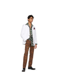 Dries Van Noten Orange Len Lye Edition Straight Trousers