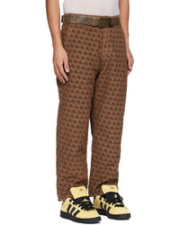 ERL Brown Printed Trousers