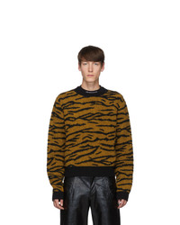 Johnlawrencesullivan Brown And Black Tiger Sweater
