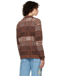 Rassvet Brown Jacquard Sweater