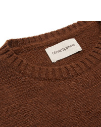 Oliver Spencer Intarsia Wool Blend Sweater