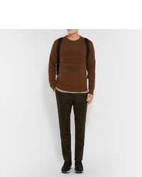 Oliver Spencer Intarsia Wool Blend Sweater