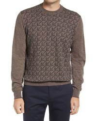 Canali Melange Wool Blend Sweater